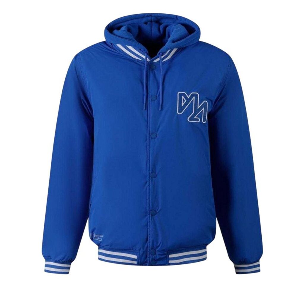 Minoti Mens Detachable Hood Baseball Jacket / Royal Blue